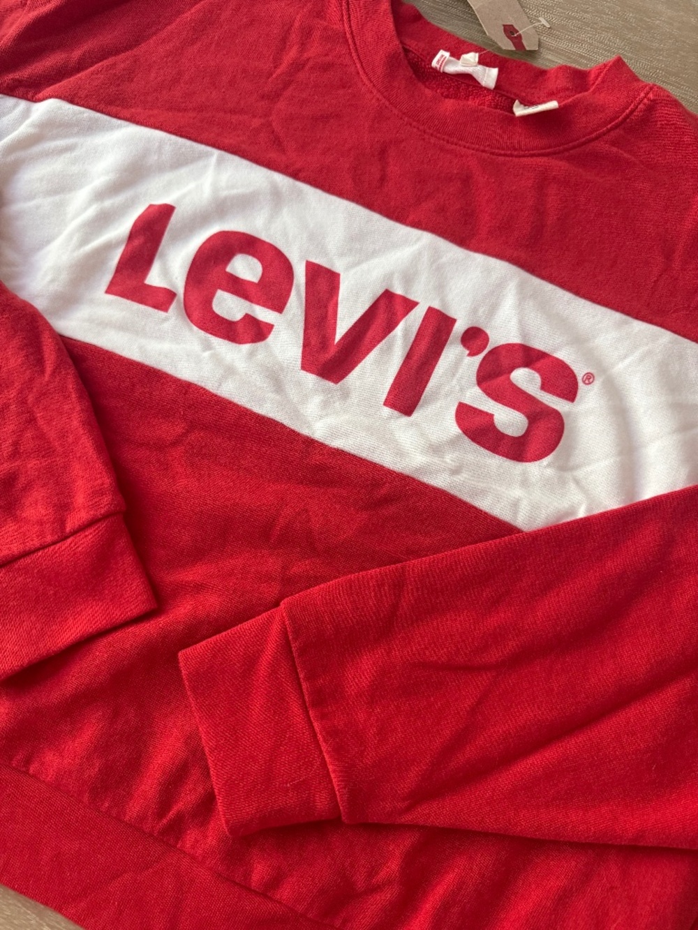 NWT Women’s Levi’s Logo Pullover Sweater | L